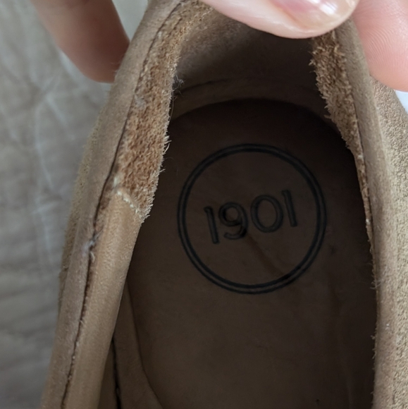 1901 tan nubuck shoes, size mens 12 - Picture 2 of 7